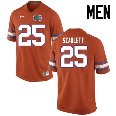 Men's Florida Gators #25 Jordan Scarlett NCAA Nike Orange Authentic Stitched College Football Jersey CDX6262SG